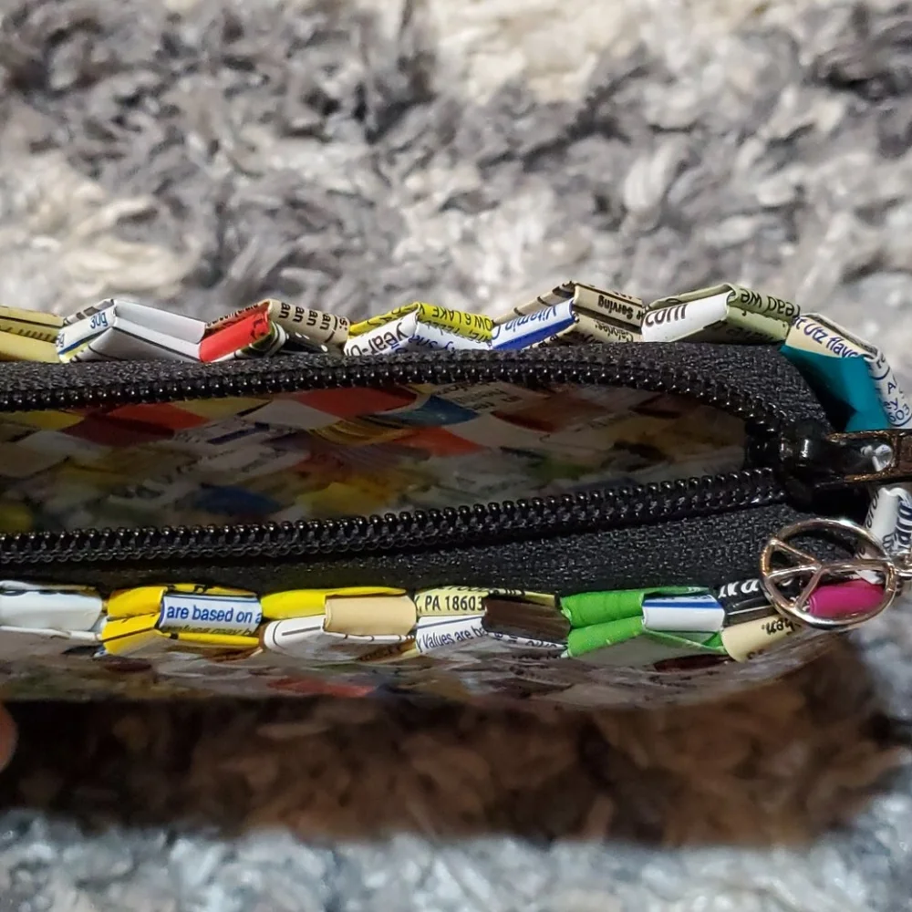 Handmade Upcycled Chip Bag Clutch Bag